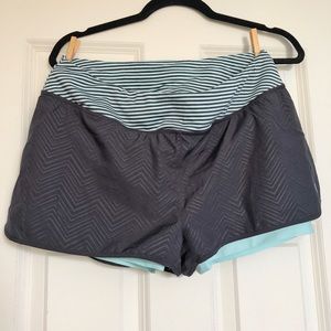 Dark & Light Blue Workout Shorts
